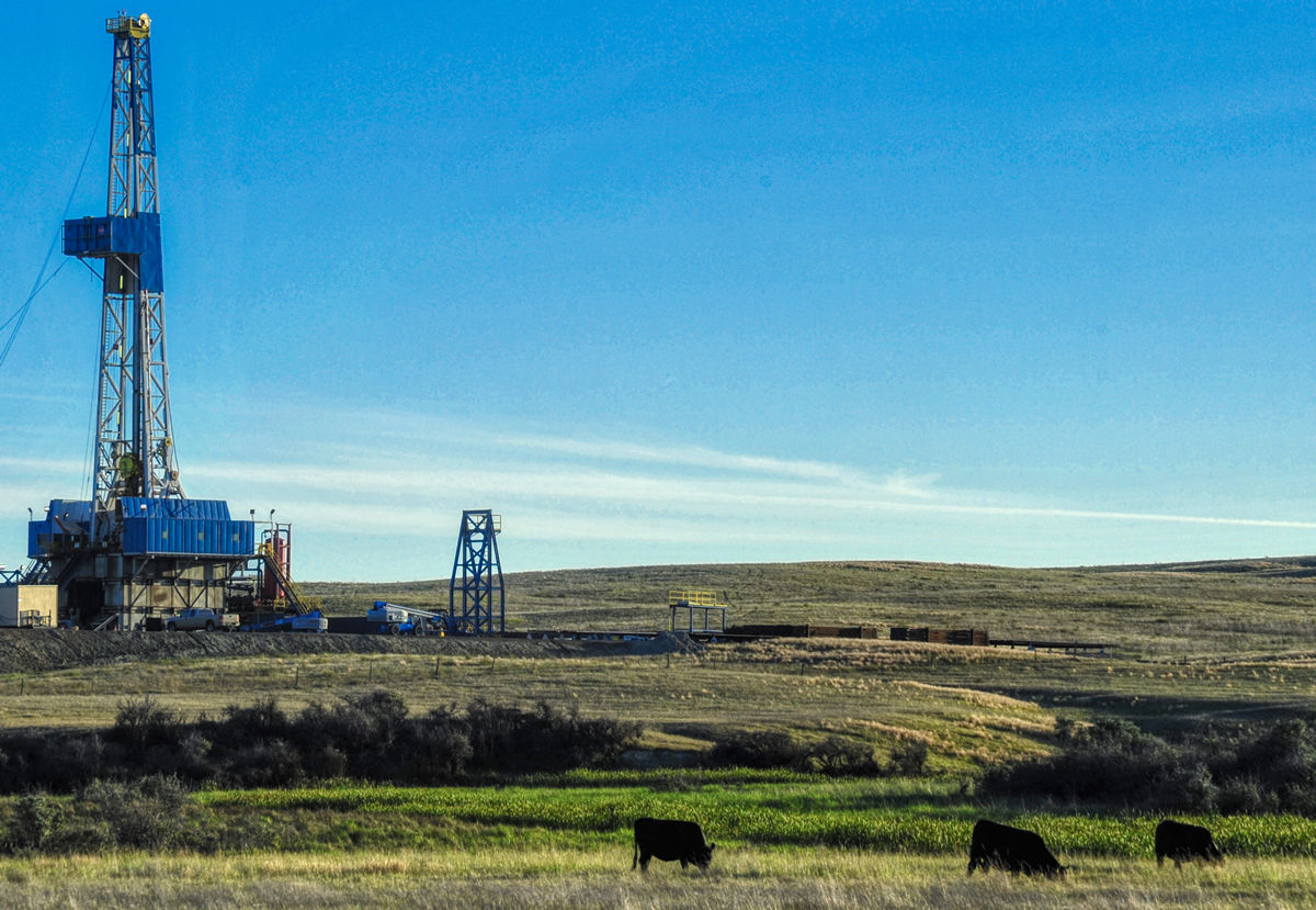 Drilling a Bakken Formation well near Sidney Montana